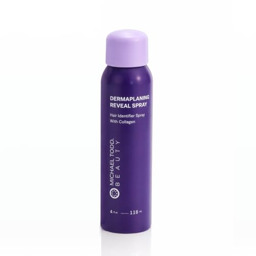 Michael Todd Beauty - Sonicsmooth Hair Identifier Spray - Radiance Reveal Mist for Face Shaving & Dermaplaning - Highlights Peach Fuzz - Collagen-Infused - Nourish & Smooth Skin - All Skin Types - 4oz