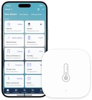 Aqara Zigbee Temperature and Humidity Sensor, Wireless Thermometer Hygrometer for Home Automation, Remote Monitoring, Requires Aqara Hub (not 3rd-Party), Compatible with Apple HomeKit, Alexa, IFTTT