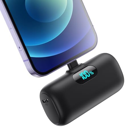 Small Portable Charger for iPhone 14/13,5000mAh PD Fast Charging Power Bank,Mini Battery Pack Portable Phone Charger Travel Essentials for iPhone 14/14 Pro Max/13/13 Pro/12 Pro/11/XS/XR/X/8/7/6 Series