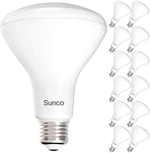 Sunco 12 Pack BR30 Light Bulbs LED, Recessed Can Light Bulbs, Indoor Flood Bulb, 850 LM, 11W (65W Equivalent), 6000K Daylight Deluxe, Dimmable, E26 Base, for Home, Kitchen, Bedroom UL