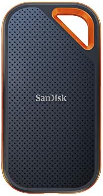 SANDISK 4TB Extreme PRO Portable SSD - Up to 2000MB/s - USB-C, USB 3.2 Gen 2x2, IP65 Water and Dust Resistance, Updated Firmware - External Solid State Drive - SDSSDE81-4T00-G25,Black