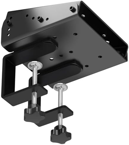 PXN Z9 Sim Racing Wheel Desk Clamp, Rigid Aluminum Racing Wheel Mount with 4-Angle Adjustment for Desk-Based Sim Racing Setups