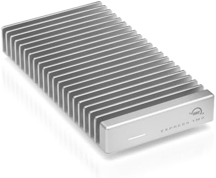 OWC Express 1M2 40Gb/s Portable NVMe SSD USB4 (Thunderbolt Compatible/USB-C) Ultra Fast External SSD Drive with Aluminum Heat Sink Enclosure (Enclosure Only)