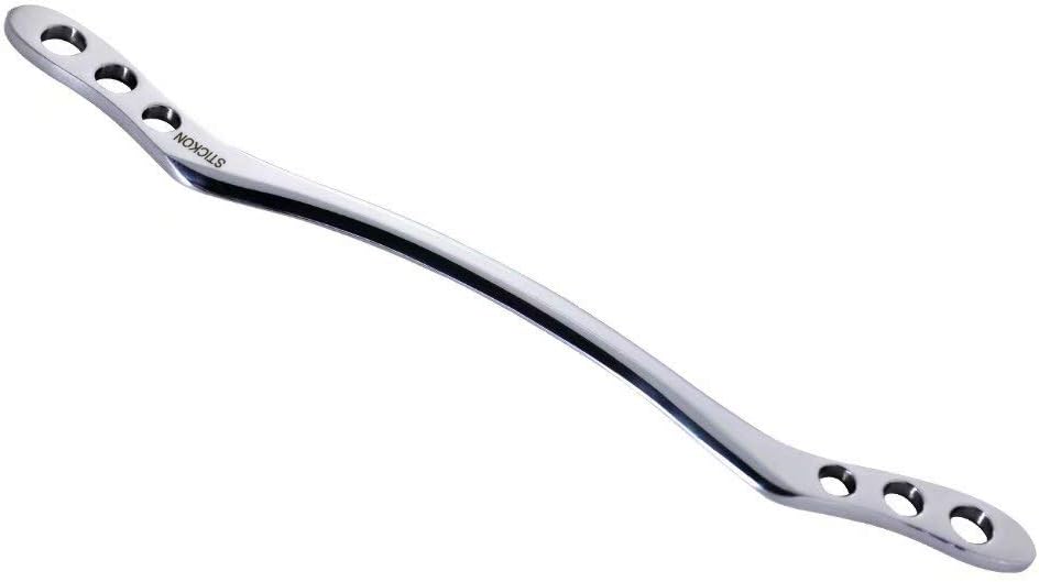 STICKON Stainless Steel Gua Sha Scraping Massage Tool IASTM Tools Great Soft Tissue Mobilization Tool (F Shape)