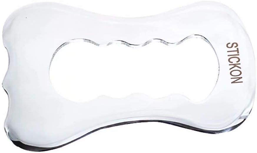 STICKON Stainless Steel Gua Sha Scraping Massage Tool IASTM Tools Great Soft Tissue Mobilization Tool (E Shape)
