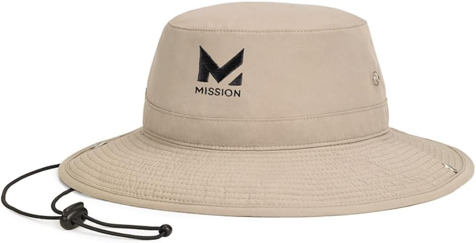 MISSION Cooling Bucket Hat - Unisex Wide-Brim Hat for Men & Women - Lightweight, Foldable & Durable - Cools Up to 2 Hours