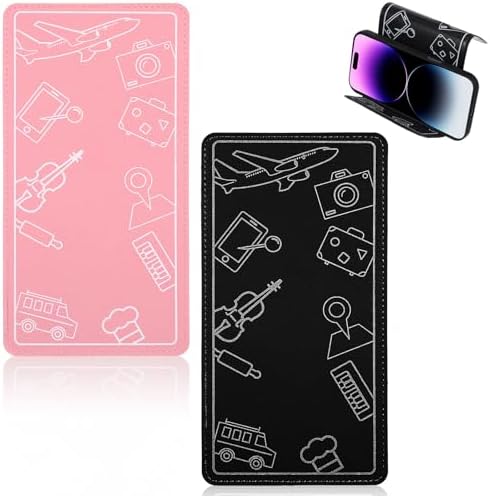 2Pcs Airplane Phone Holder, Flexible Phone Holder Travel Essentials for martphone, Tablet Travel PhoneHolder
