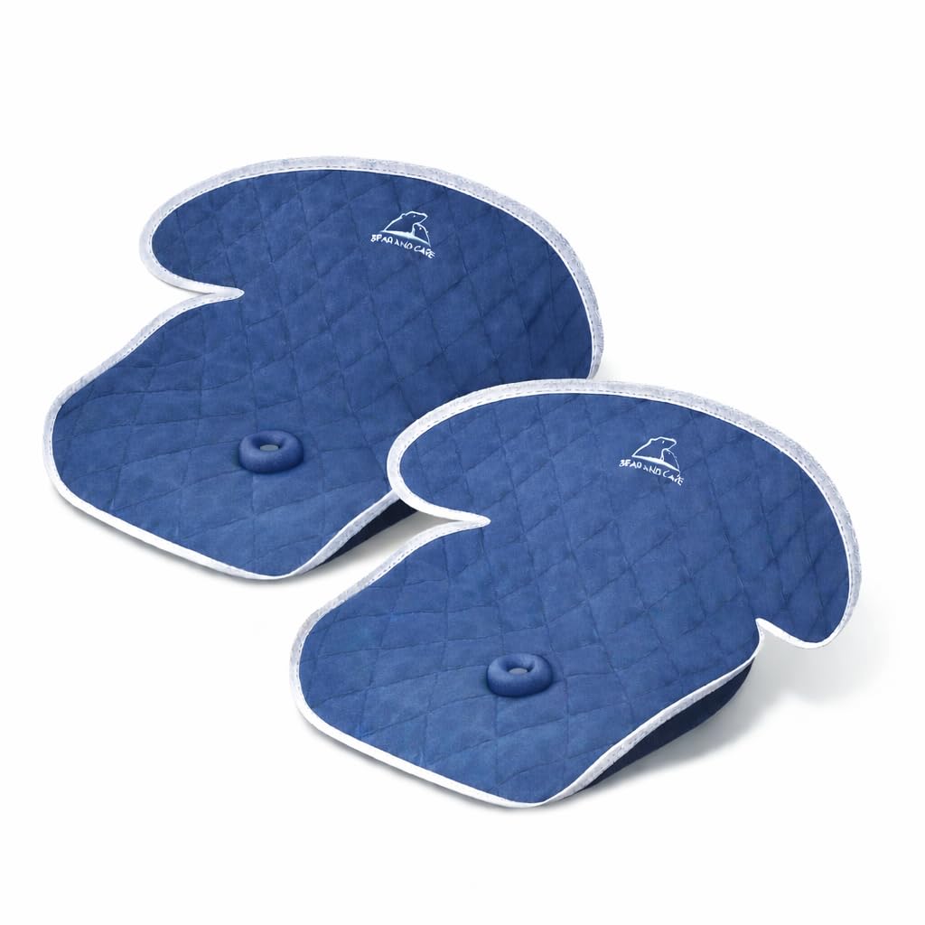 Bear and Care - Piddle Pads - Strollers, Bouncers & Car Seat Pad, Waterproof & Machine-Washable Cover on Car Potty for Toddler Toilet Training (Black, Pack of 2)