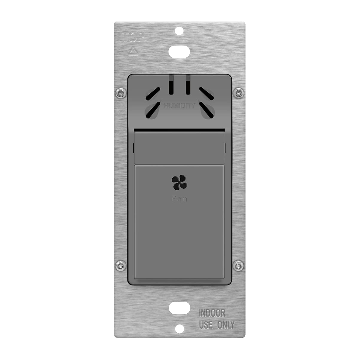 TOPGREENER Humidity Sensor Switch for Ventilation Fan, Air Moisture Detection, Bathroom Fan Automated Control, Neutral Wire Required, UL Listed, TDHS5-N, White