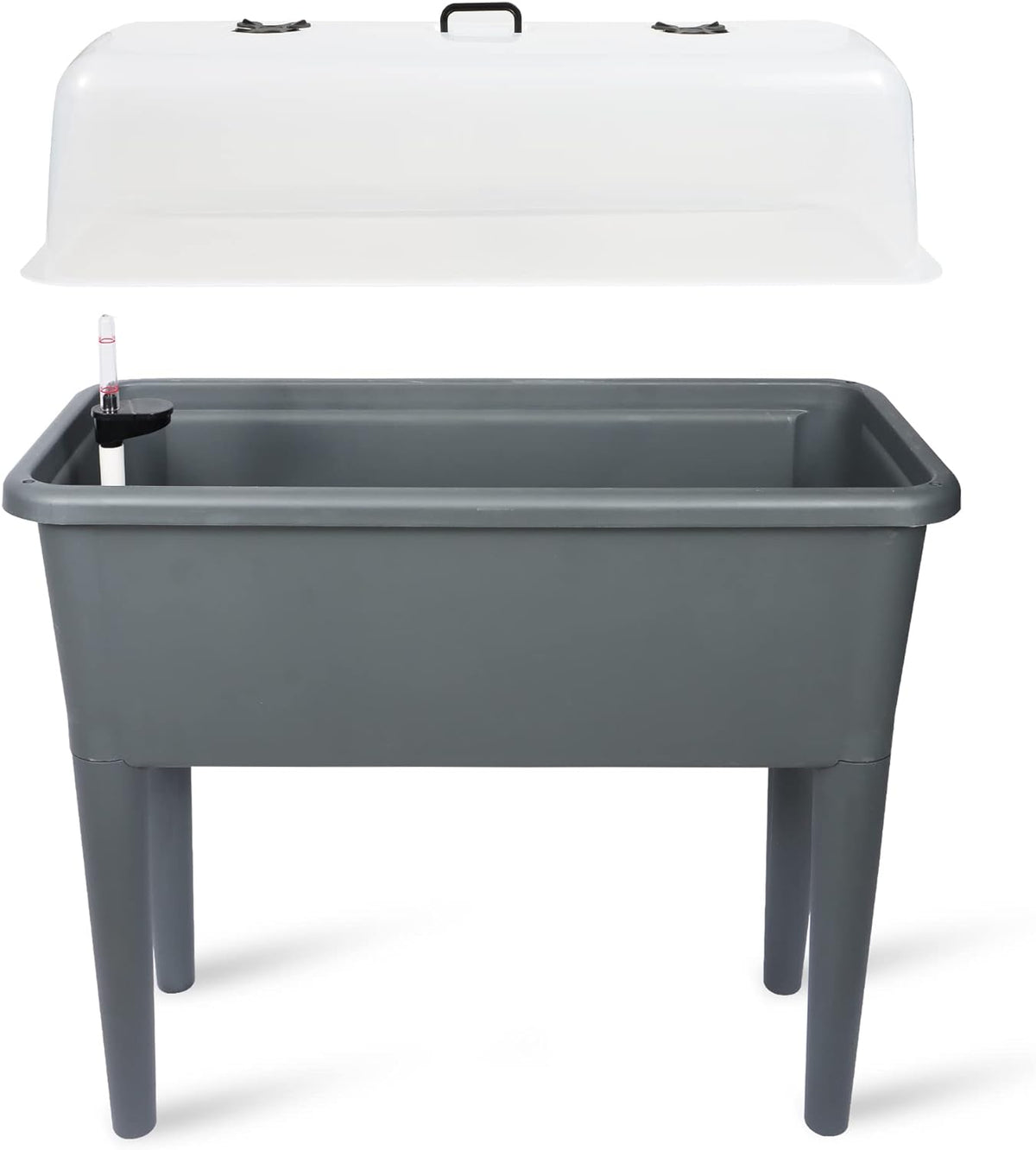 Dexceder 13.2 Gallon Self Watering Raised Garden Bed (White)