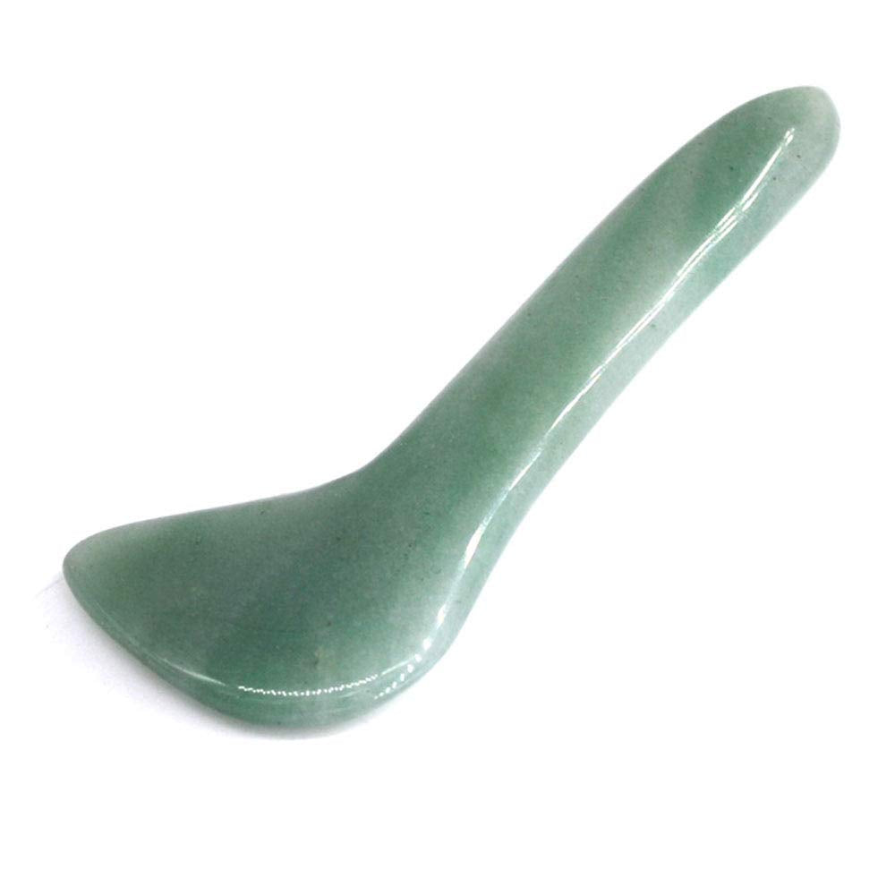Facial Gua Sha Tool for Chin Massage Tool Natural Jade Stone Gua Sha Board for Face SPA Acupuncture Therapy Trigger Point Treatment