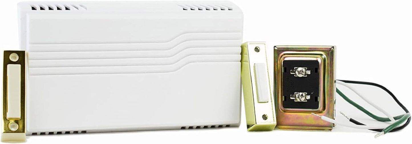 Newhouse Hardware White 2-Note Wired Mechanical Door Bell Chime CHM1