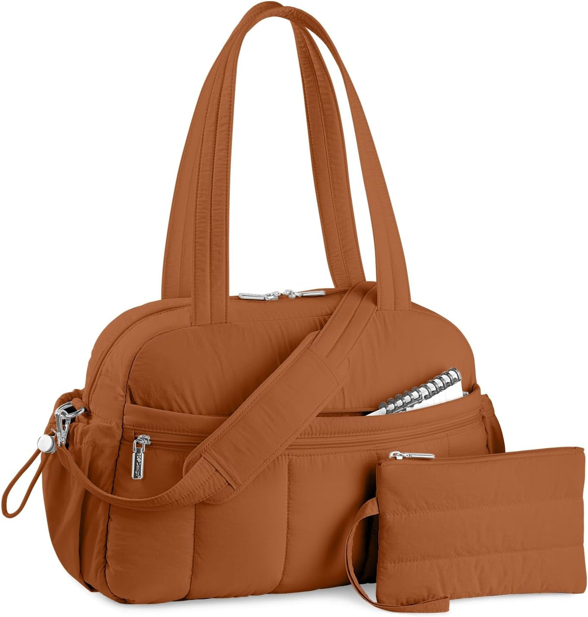 TOPDesign Travel Duffel Bag, Puffy Carry On Overnight, Gym Bag w/Wet Pocket