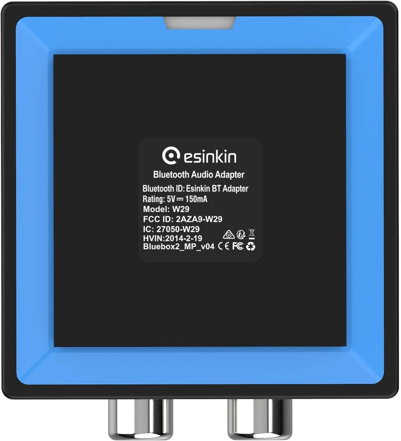 Bluetooth Audio Adapter for Music Streaming Sound System, Esinkin Wireless Audio Adapter Works with Smartphones and Tablets, Bluetooth Receiver for Home Stereo