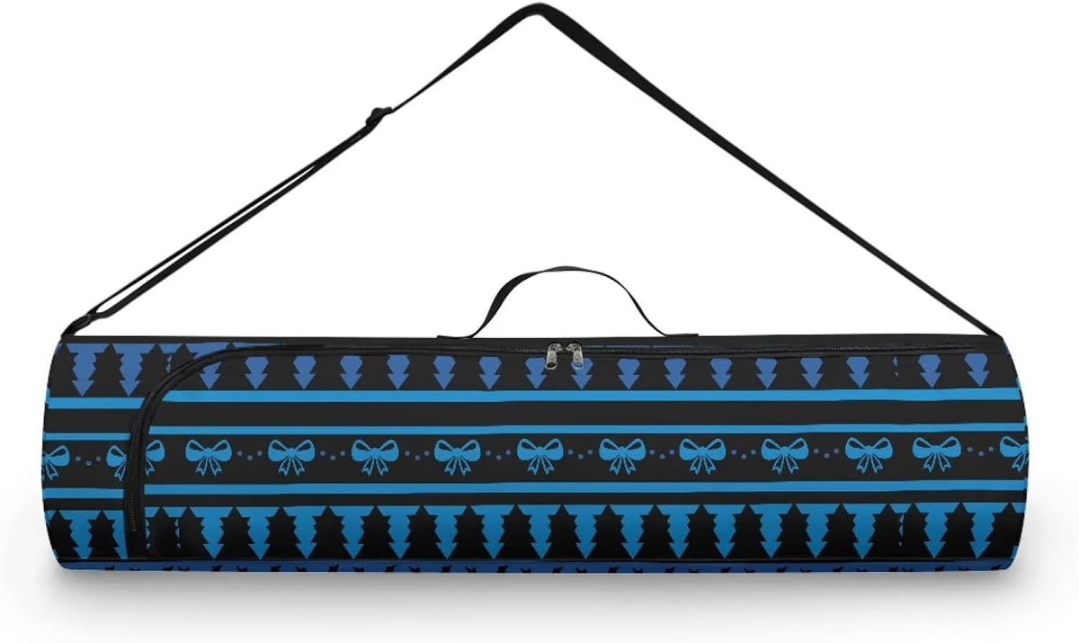 Yoga Mat Bag with Adjustable Shoulder Strap and Handle Zipper, 30in Wide x 6.3in Diameter for Yoga Mat Storage