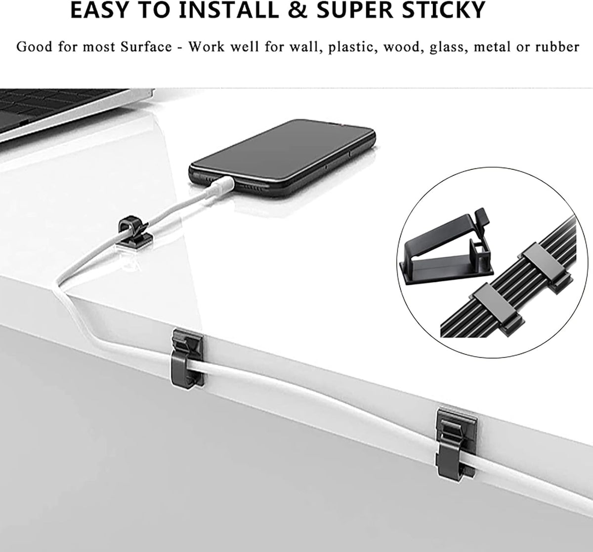 311Pcs Cable Management Organizer Kit 4 Cable Sleeve Split