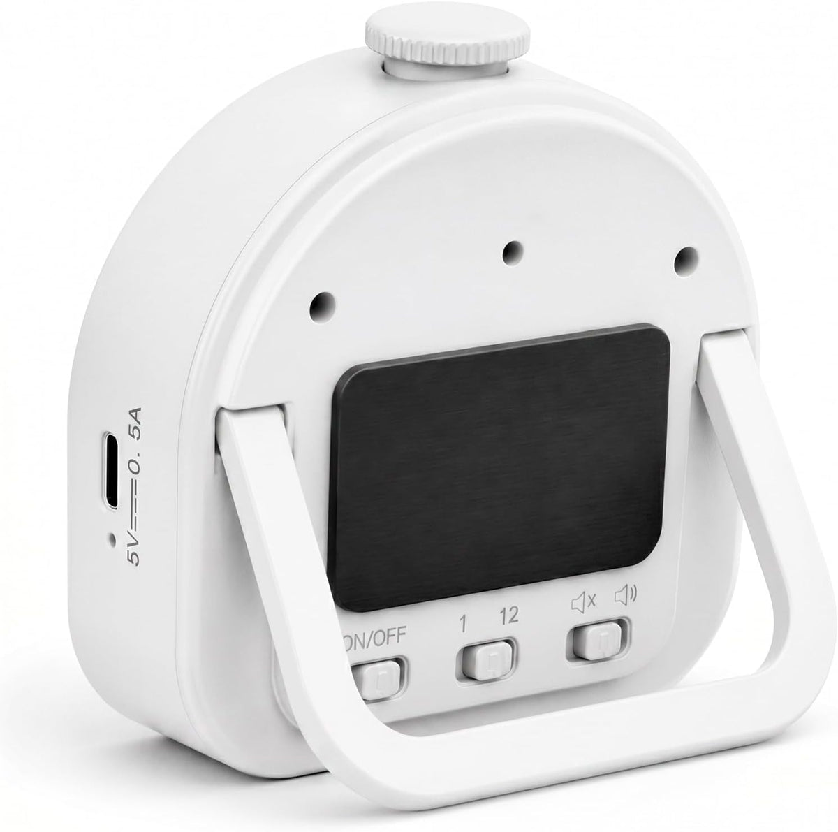 Visual Timer for Kids, Rechargeable Rainbow 60-Min/12-Hour Countdown, White