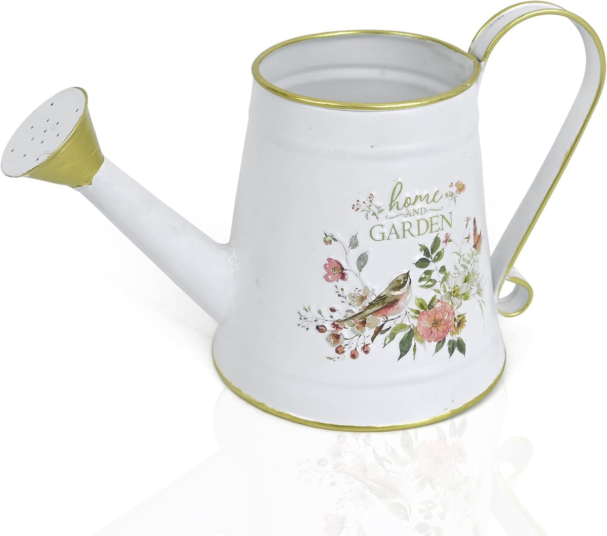 Cute Small Watering Can Indoor Plants Garden Metal Decorative Watering Cans for Outdoor Plants Bonsai Outdoor Garden Flower Decorative (Green, 1.5L, 50.7 Oz)