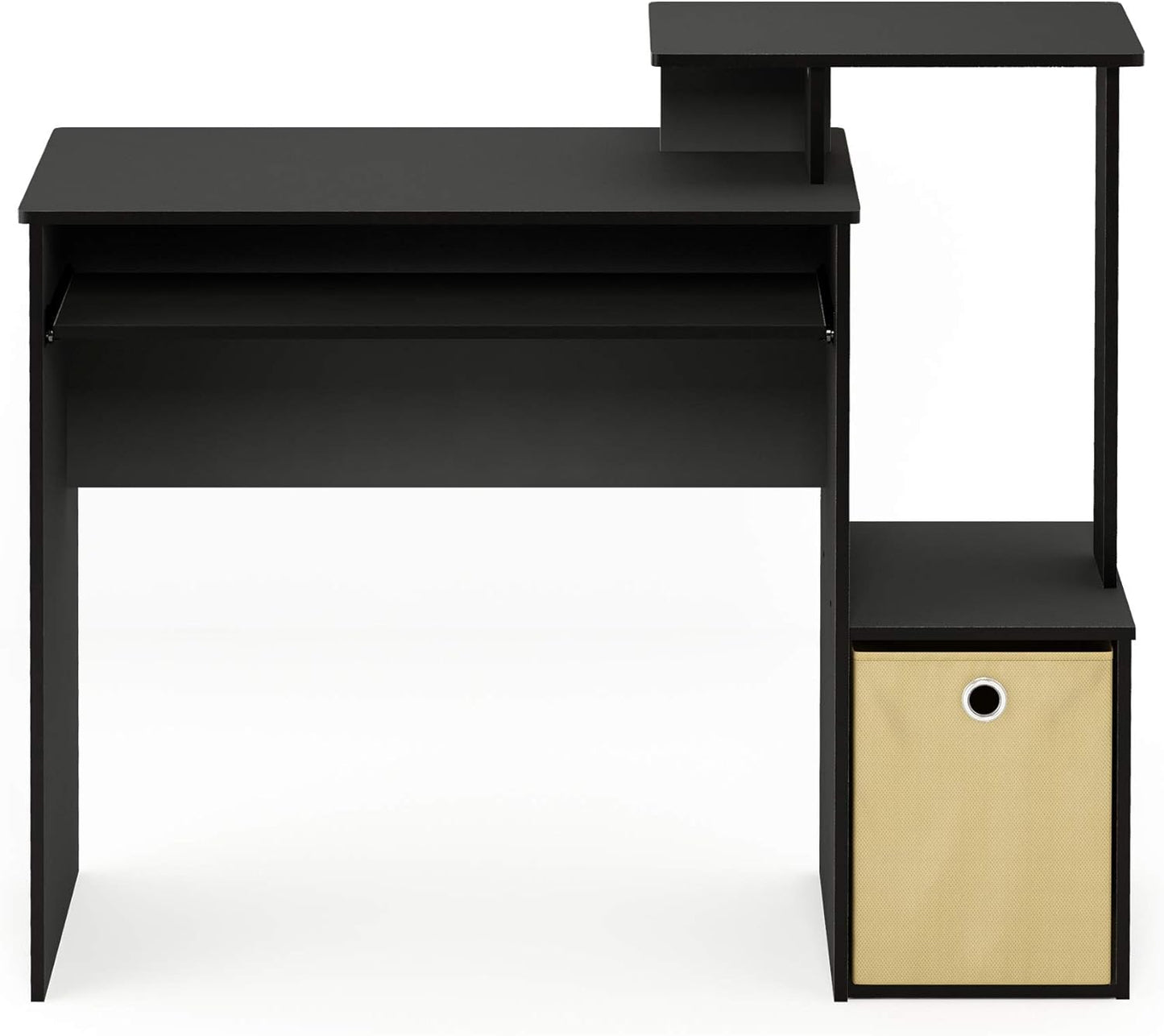 Furinno Econ Multipurpose Home Office Computer Writing Desk, Black/Brown