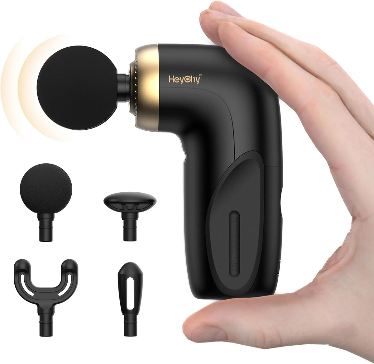 HEYCHY A1 Super Mini Massage Gun, Portable Deep Tissue Massager, White