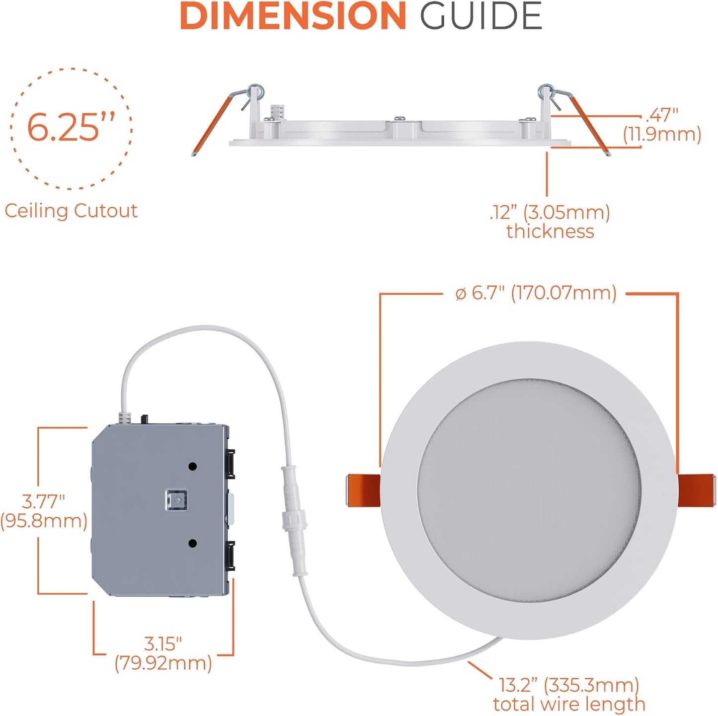 HALO HLB 6 in LED Recessed Lighting Canless Dimmable Wet Location Selectable Lumens and Selectable Color 27/30/35/40/5000K Indoor Outdoor Soffit Ceiling Downlight HLB6LSFS5