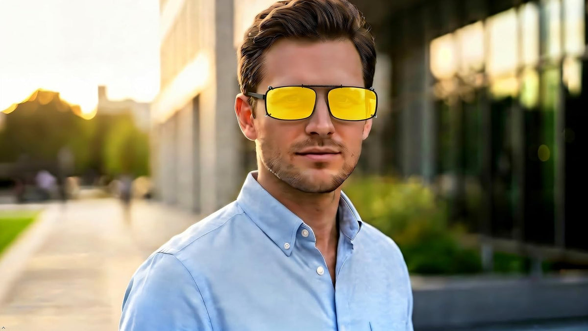 Eyekepper Clip on Sunglasses Over Eyeglasses for Men, 54 * 34MM
