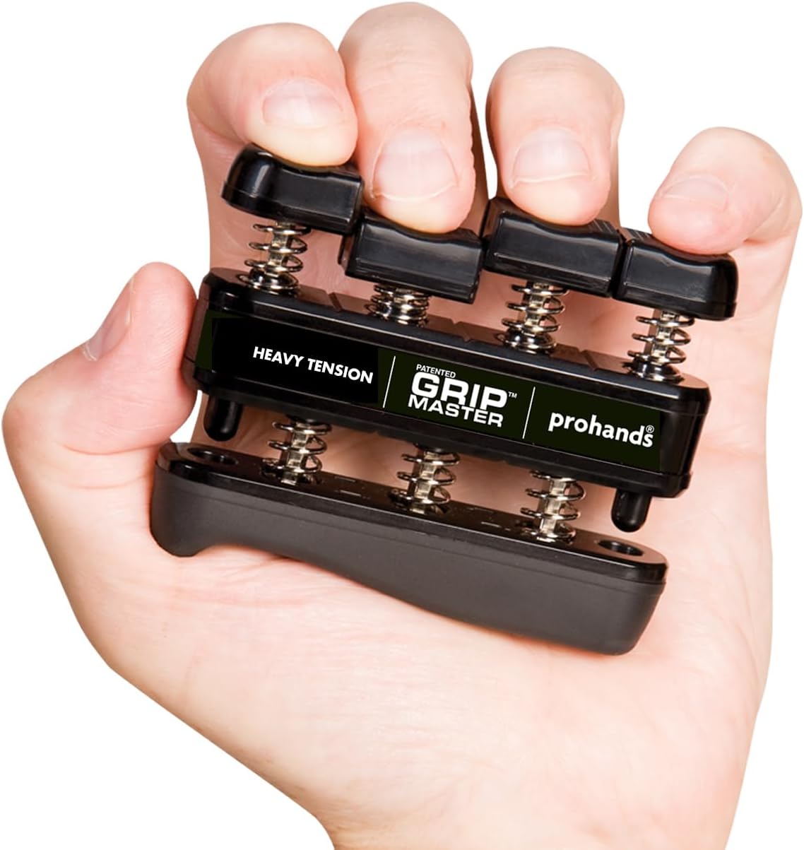 Prohands Gripmaster Hand Exerciser, Finger Exerciser (Hand Grip Strengthener), Spring-Loaded, Finger-Piston System, Isolate & Exercise Each Finger