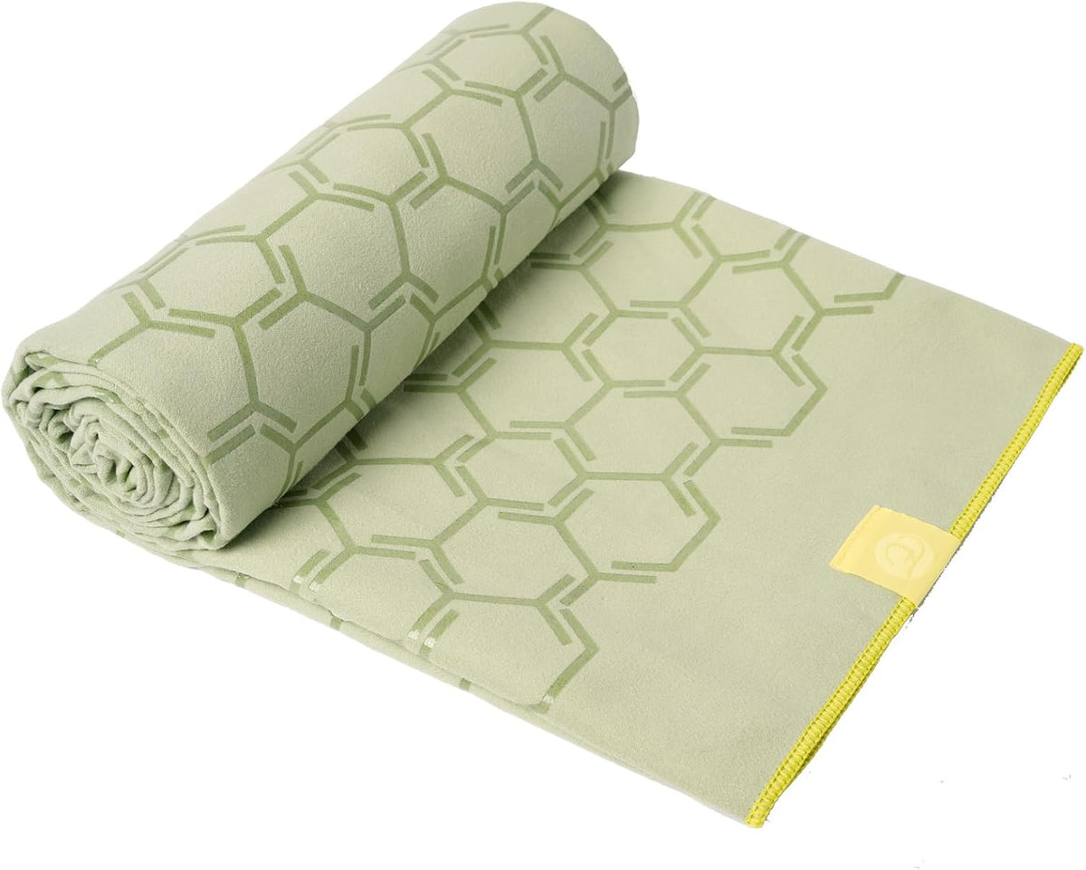 Eunzel Double Sided Silicone Yoga Mat Towel, 72" x 26.5"