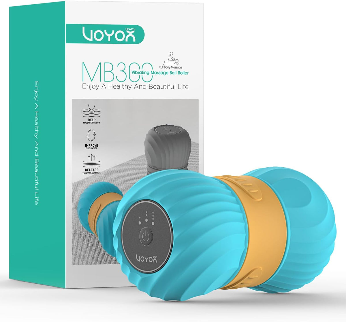 VOYOR-HEALTH Vibrating Peanut Massage Ball, Electric Deep Tissue Roller