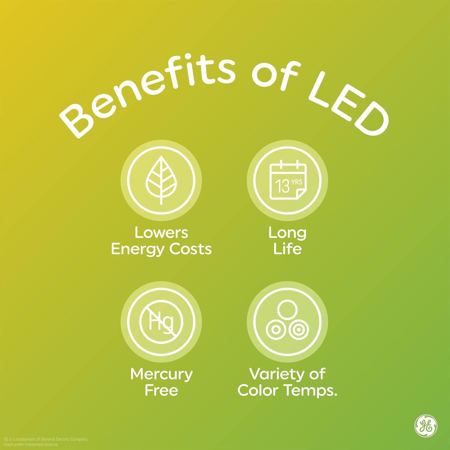 GE Relax LED Light Bulbs, 60 Watt, Soft White, A19 (4 Pack)