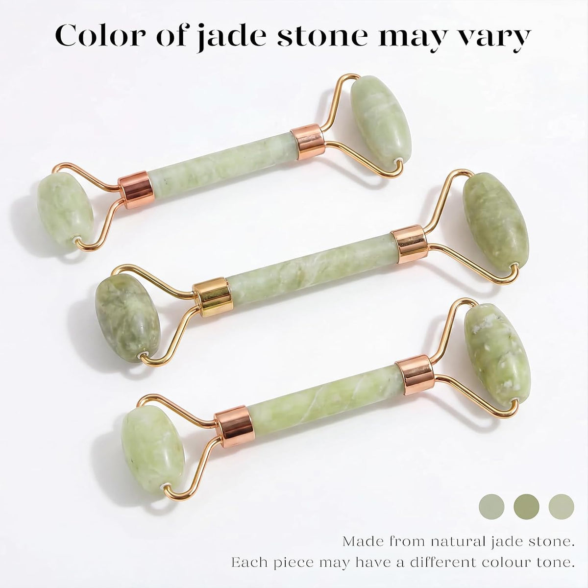 BAIMEI IcyMe Jade Roller & Gua Sha Facial Tool Set for Face Depuffing
