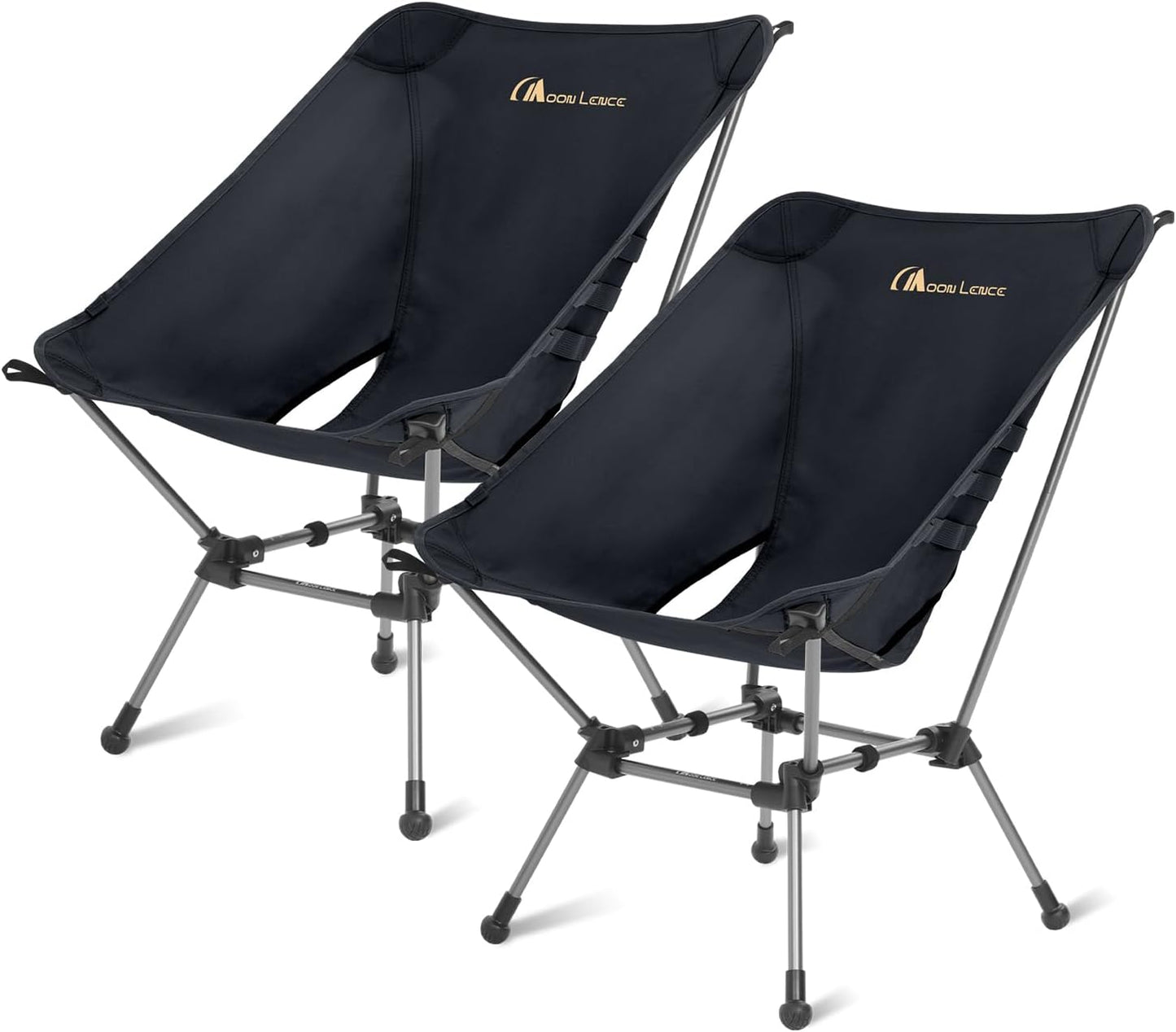 MOON LENCE Portable Camping Chair Plus, Larger & Roomier, Compact and Lightweight Still, Folding Chair for Backpacking & Hiking, 330Lbs Capacity (Desert Rust)