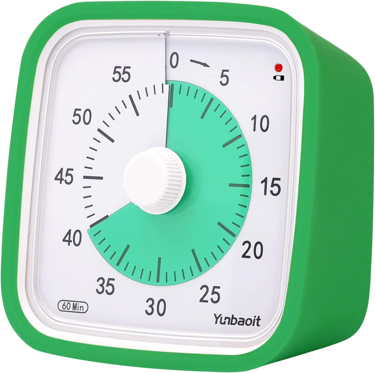 Yunbaoit Dinosaur Visual Timer for Kids, 60-min Countdown Timer, Green
