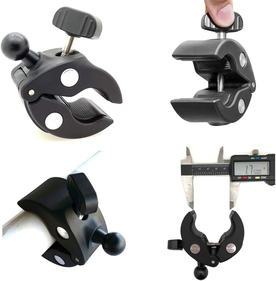 LycoGear Lycan Series Marine Boat Boat Helm Rail Tablet & Smartphone Pole Handle bar Holder Mount for iPad Pro 12.9 10.5 9.7 Air Mini GalaxyTab Phone 17 16 Pro Max Plus Fold Pixel Surface Pro Slate