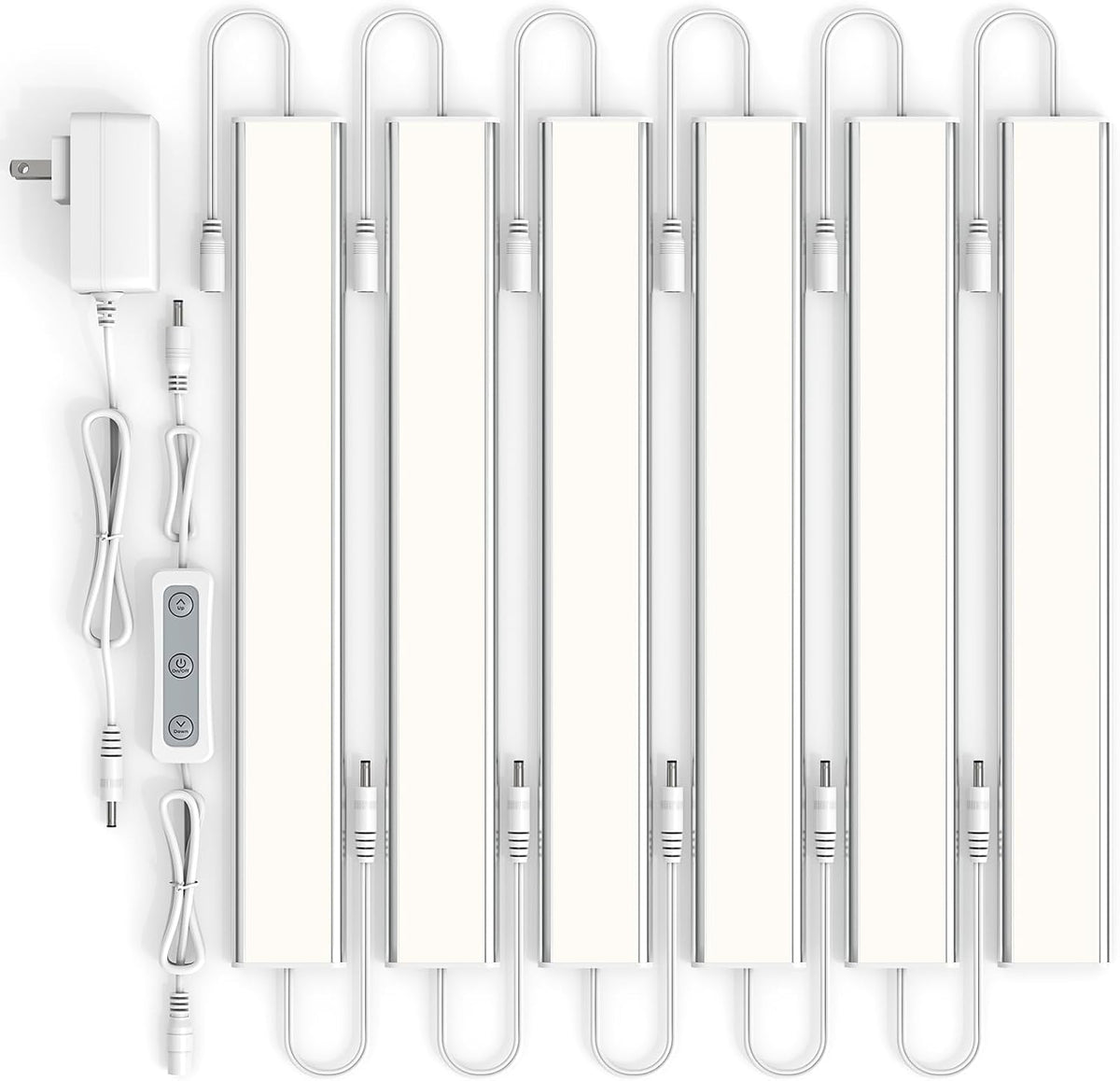ASOKO Under Cabinet Lighting, 5000K Daylight, for Kitchen, Closet, 3-Pack