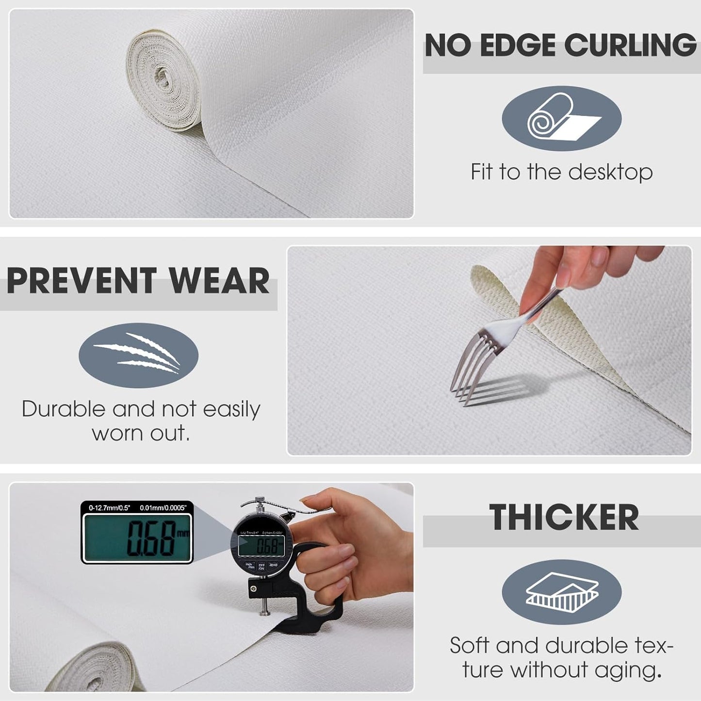 Breathable White Shelf Liner and White Shelf Liner Bundle