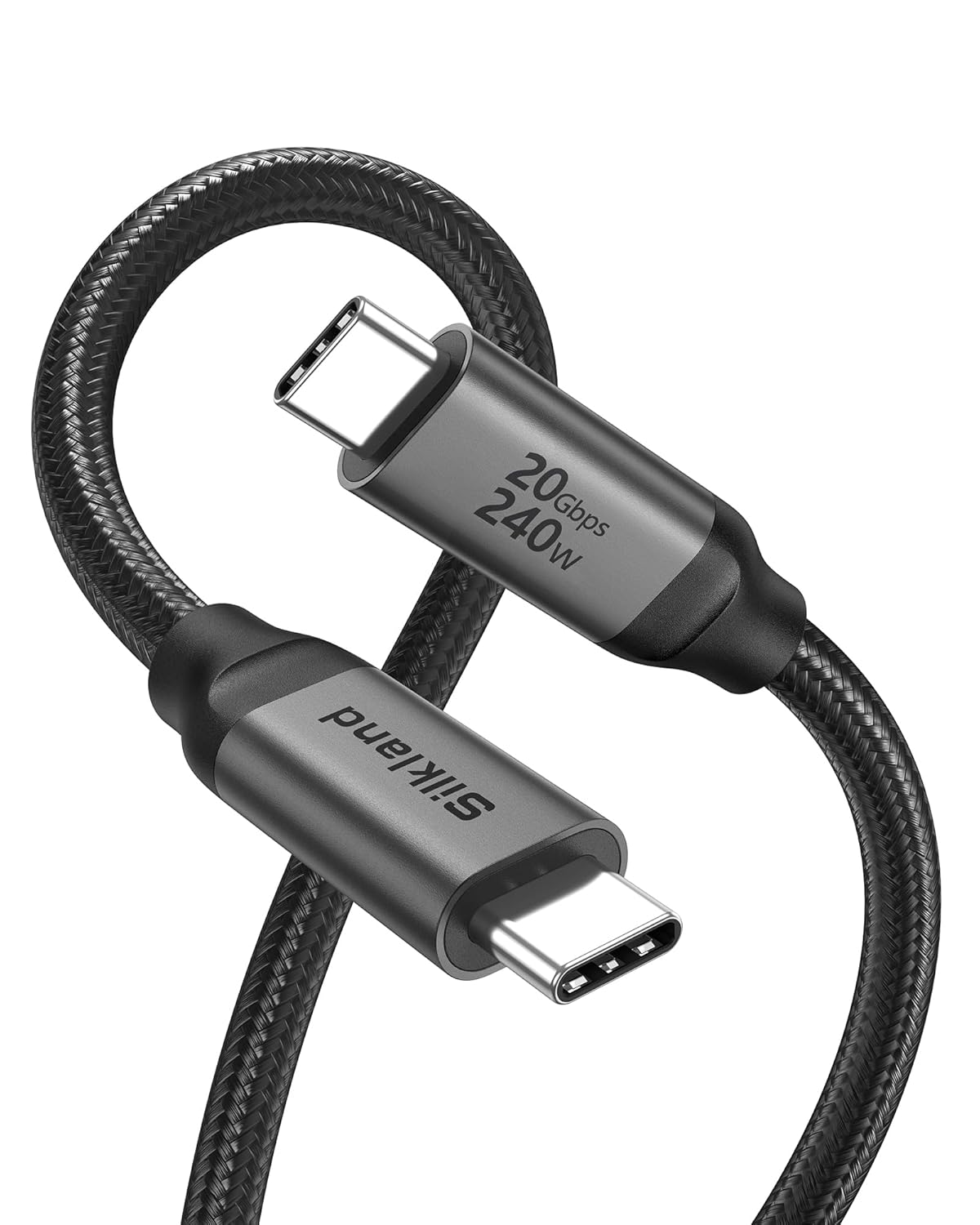 Silkland USB C Monitor Display Cable 3.3FT 4K@144Hz/60Hz, 8K USB C 3.2 Gen 2x2 Video Cable, 20Gbps Data Transfer, 240W PD Charging, Type C Compatible for iPhone 17, MacBook, CarPlay, Portable Monitor