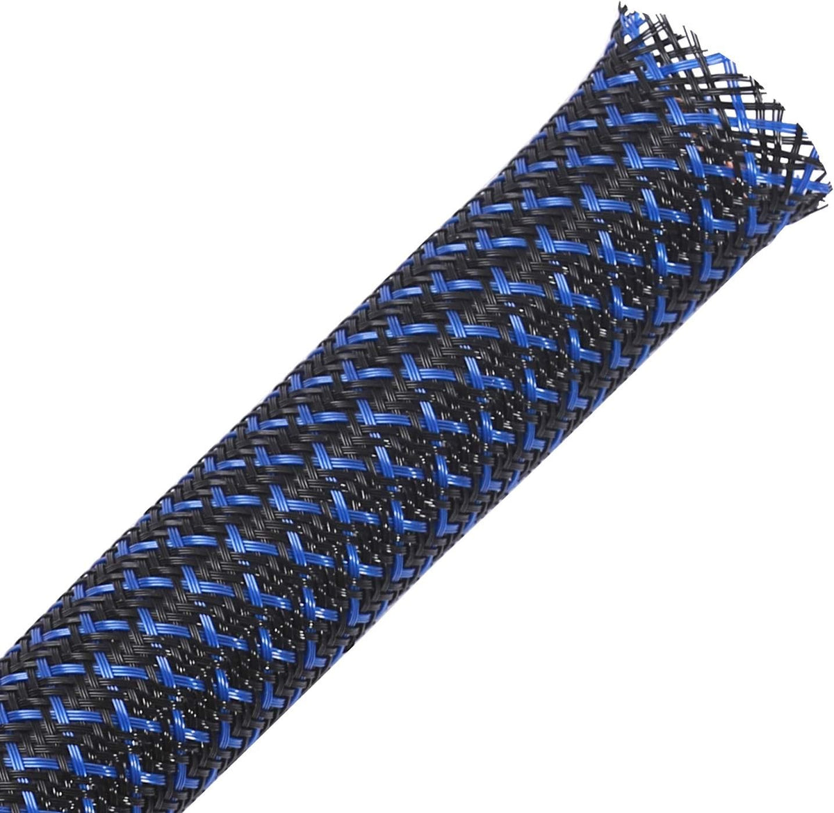 25ft - 3/4 inch PET Expandable Braided Sleeving – Black – Alex Tech Braided Cable Sleeve
