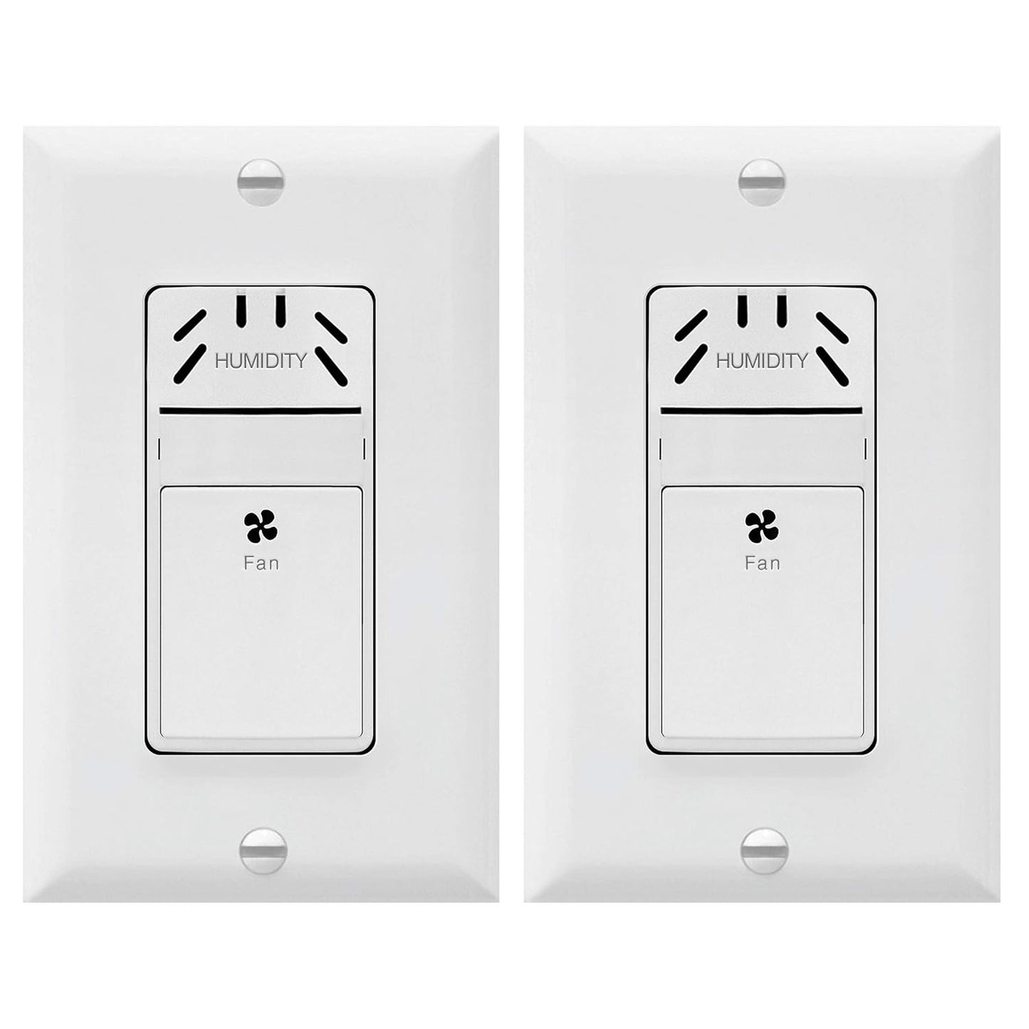 TOPGREENER Humidity Sensor Switch for Ventilation Fan, Air Moisture Detection, Bathroom Fan Automated Control, Neutral Wire Required, UL Listed, TDHS5, Gray