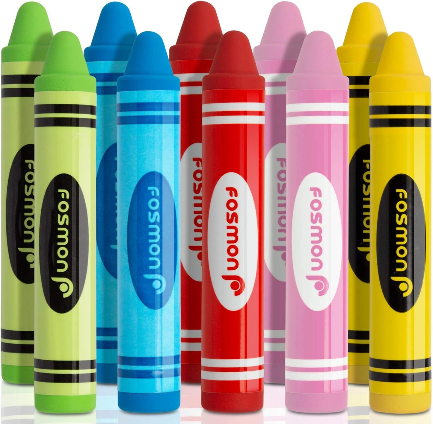 Fosmon Youth Series Kids Stylus Pen for Apple iPad Air Mini Pro, Kids Edition Tablet, Dragon Touch, Galaxy Tab A E, Leapfrog Epic LeapPad, Nabi JR, Chromo Android Tablets Smartphones (5 Pack)