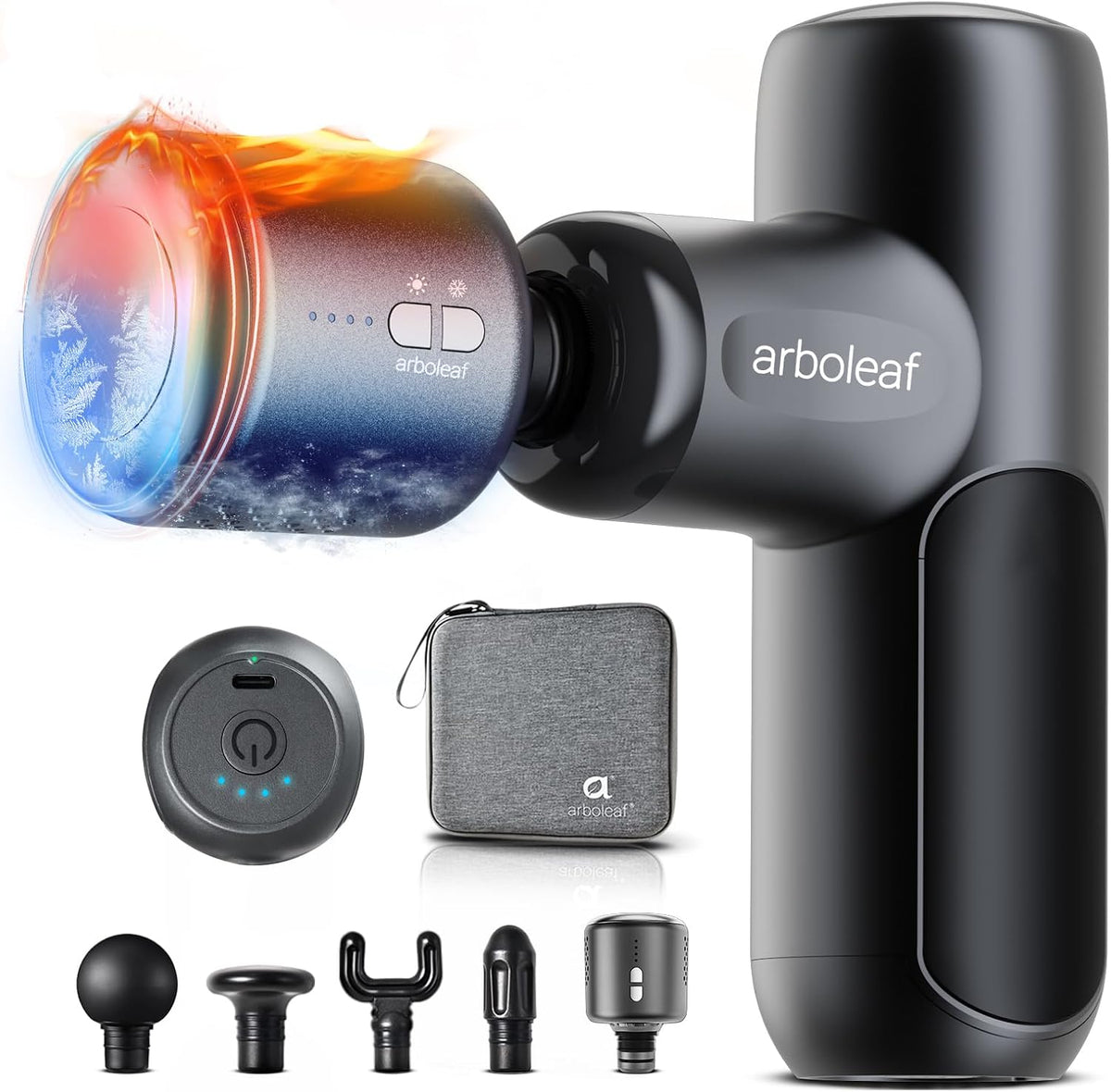 arboleaf Mini Massage Gun Deep Tissue Percussion for Back Pain, with Case