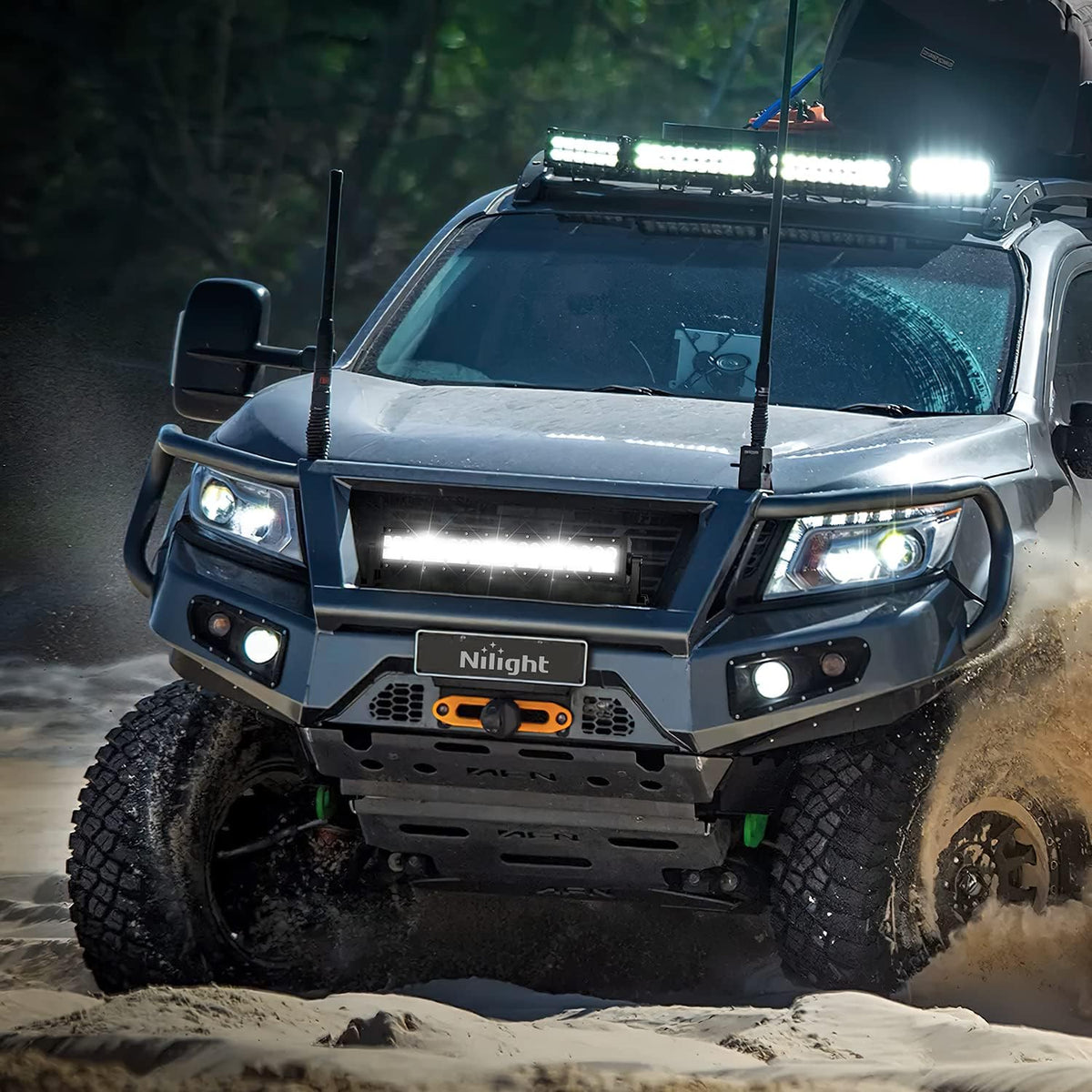 Nilight LED Light Bar 7D 22" 150W 15000LM Double Row Flood Spot Combo