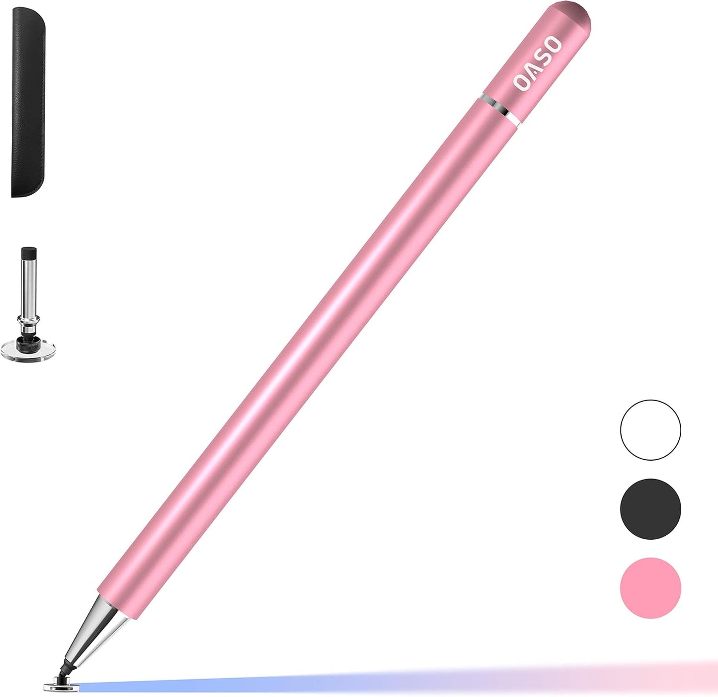 Stylus Pen for Touch Screens, Disc Tip & Magnet Cap Styli Pencil Compatible with Apple iPad pro/iPad 6/7/8/9/iPhone/Samsung Galaxy Tab A7/S7/Fire HD 7/8/10 Plus Tablet/All Touch Devices