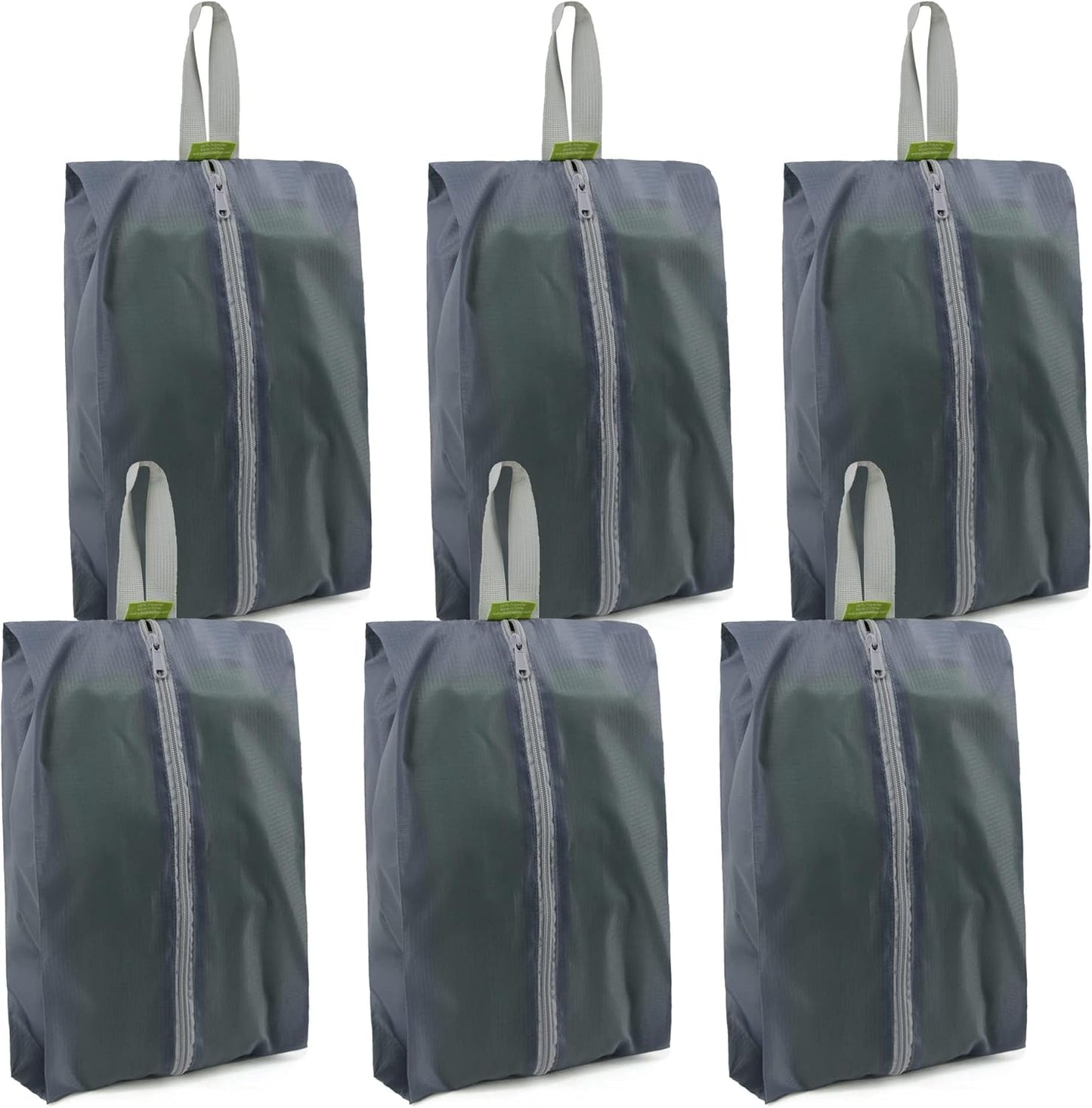 BeeGreen Travel Shoe Organizer with Zipper Closure | Shoe Bags for Travel, 6pcs Portable Packing Storage Organizer with Handle | Colorful Nylon Design for Dance Essentials, Gifts for Men and Women