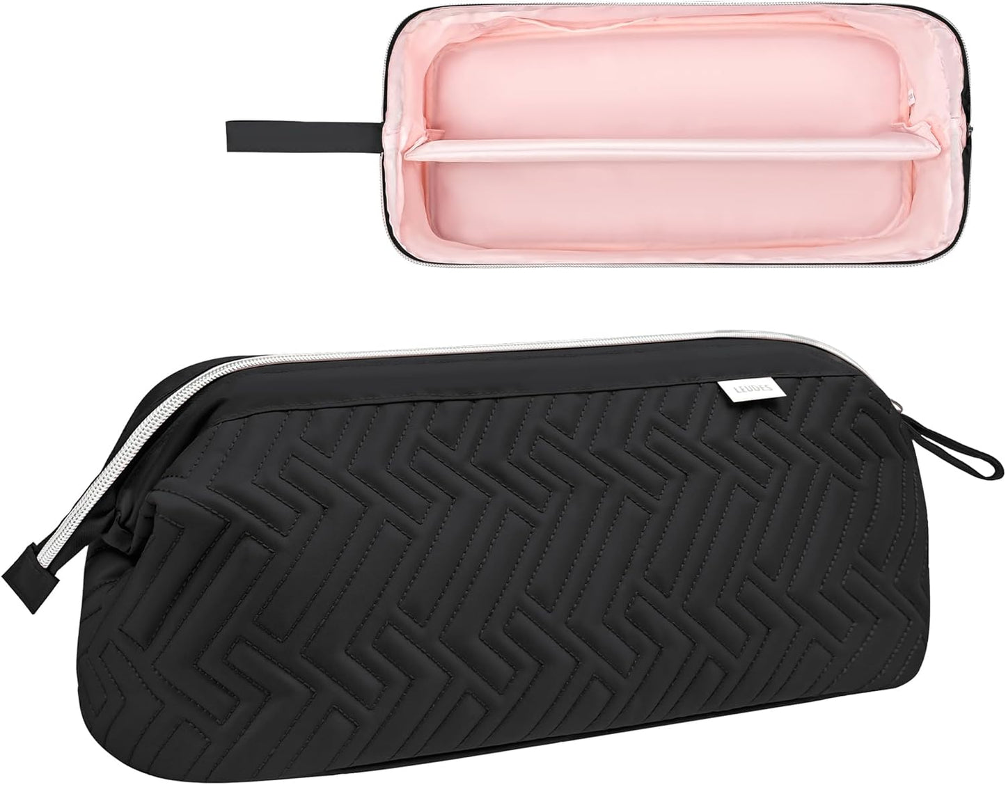 Leudes Hair Tools Travel Bag for Shark Flexstyle Carrying Case Portable Shark Hair Air Wrap Dryer Case Waterproof Dustproof Flat Curling Iron Travel Organizer (Black)