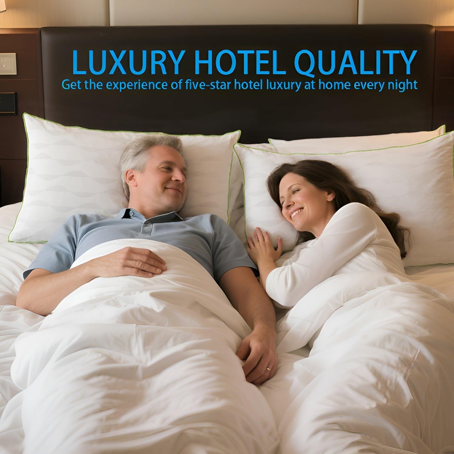Bed Pillows King Size Set of 2,for Sleeping, Adjustable King Pillows 2 Pack with Zipper, Cooling Hotel Quality with Premium Soft Down Alternative Fill