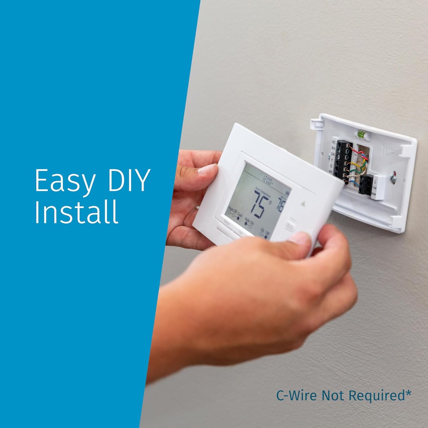 Emerson Sensi Wi-Fi Smart Thermostat for Smart Home, DIY, Works With Alexa, Energy Star Certified, ST55