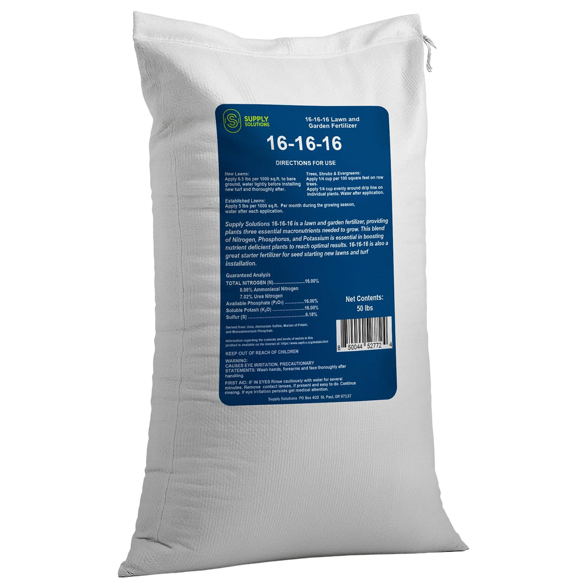 Supply Solutions 16-16-16 Complete Lawn & Garden All Purpose Granular Fertilizer - The Ultimate Plant Food for Lush Greenery & Vibrant Blooms - for All Plants, Vegetables, Fruits, and Berries - 10lbs