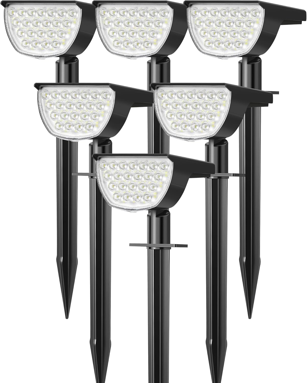 GKGG Solar Multicolor Lights Waterproof IP65, 8 Lighting Modes Solar Spot Lights Outdoor Yard Garden Landscape Pathway Decorations (Multicolor, 4 Pack)