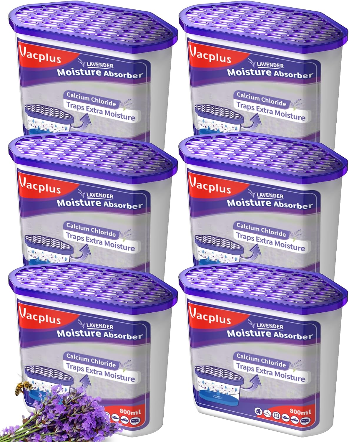 Vacplus Moisture Absorber, 10.5 OZ, Strong Absorption, Fresh Linen Scent